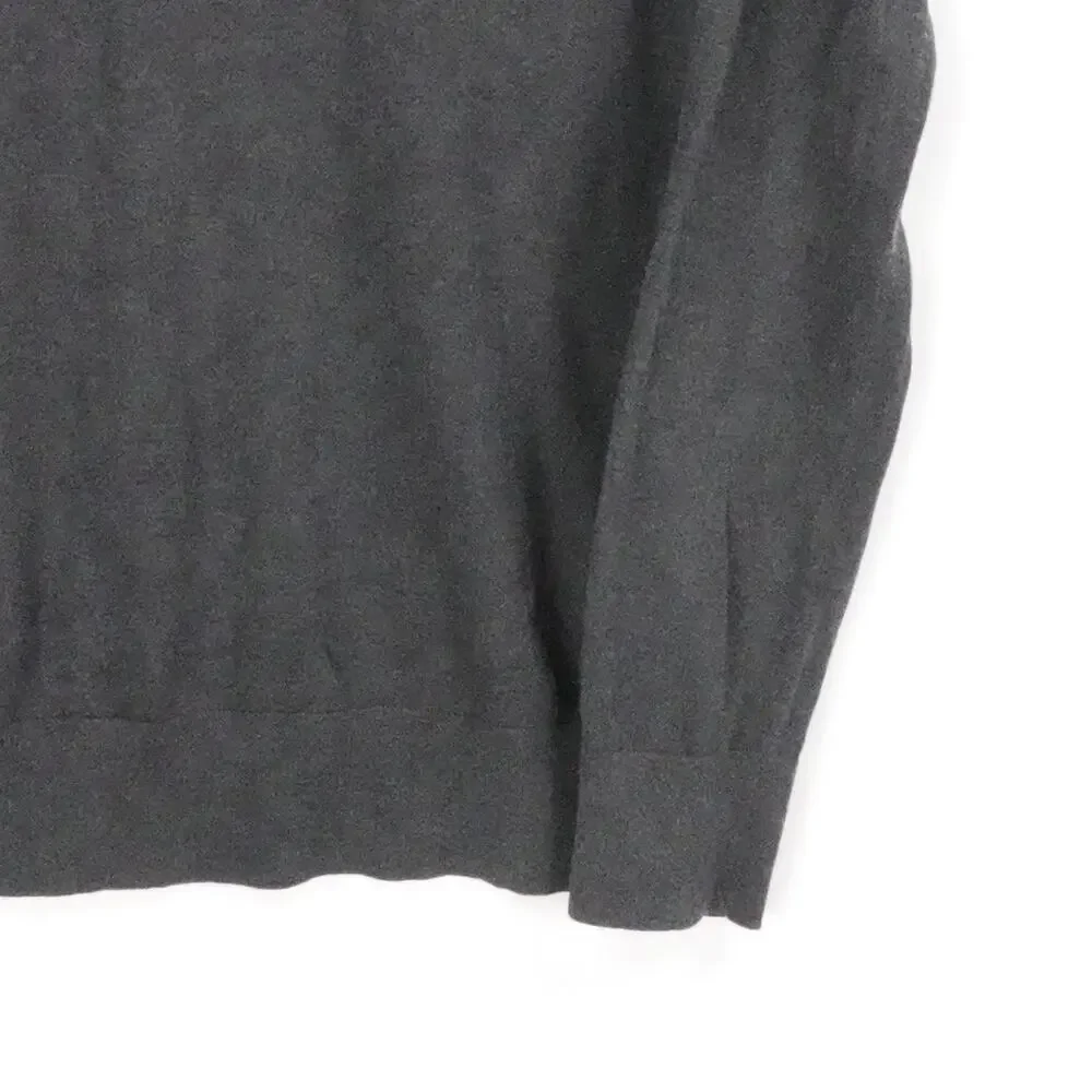Banana Republic Sweater Men Large Gray Silk Cashmere Crewneck Luxury Knit Casual